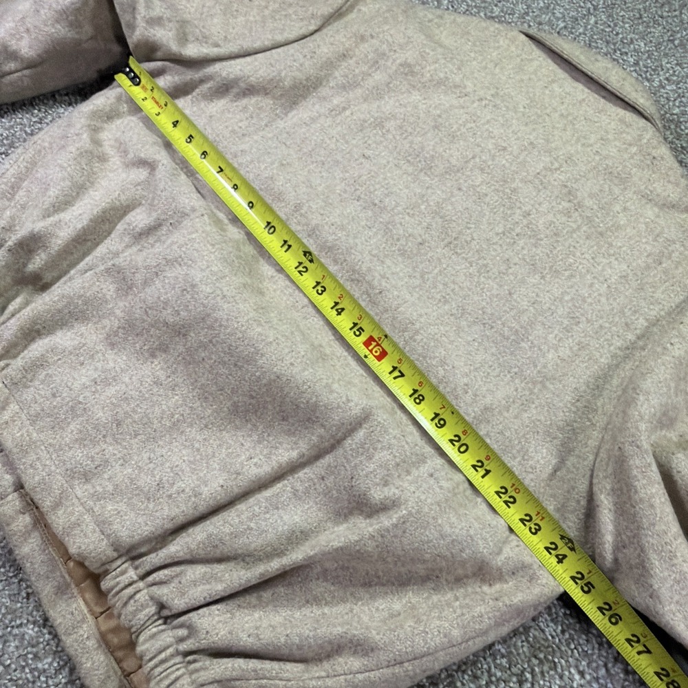 Vintage Wool Bomber Jacket Beige 70s Haggar Size 44 Regular Excellent - Picture 10 of 11